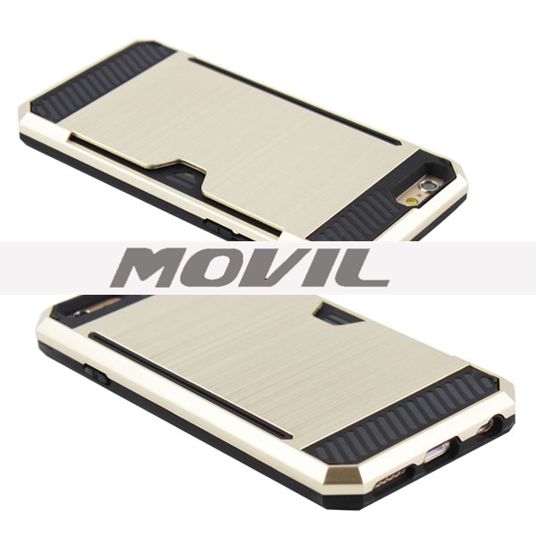 NP-2623 PU de TPU con ranura para tarjeta para iPhone 6-11